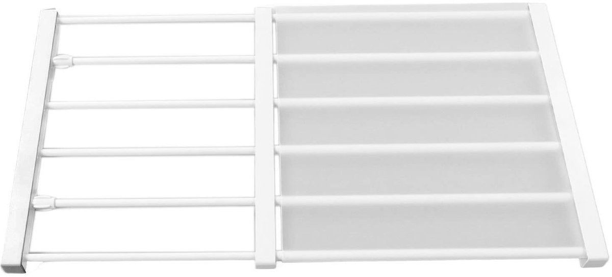 Dailygoods- Klemrek Verstelbaar - Multifunctioneel Opbergrek - Telescopisch Design - Eenvoudige Installatie - Duurzaam Materiaal - Ruimtebesparend