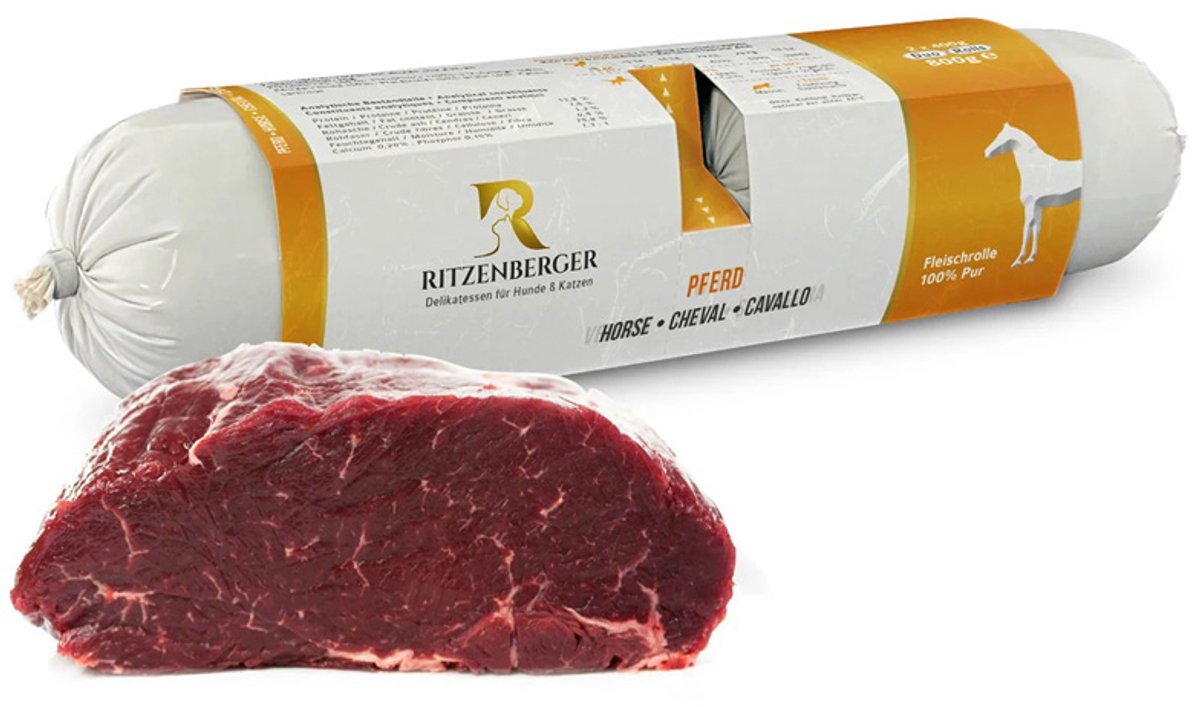 Ritzenberger 100% Paard. 24 x 400 gram (doos 12 rollen, 9,6 kilo totaal)