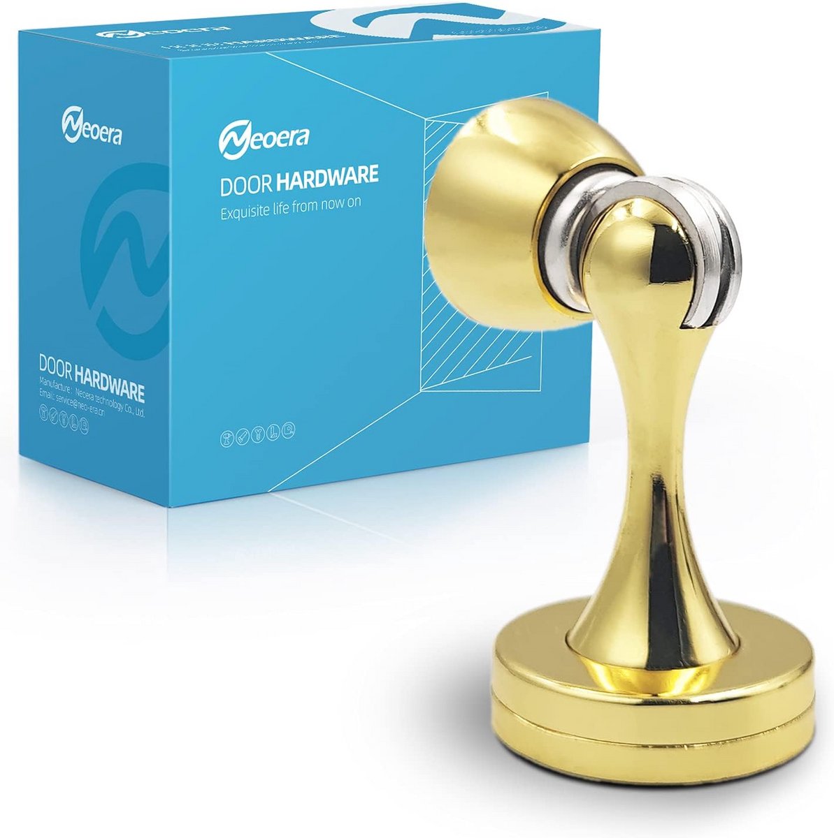 Deurstopper Magneet - Magneet Deurvastzetter - Deur Open Houden - Krachtige Magneet - 1 Stuk - Goud