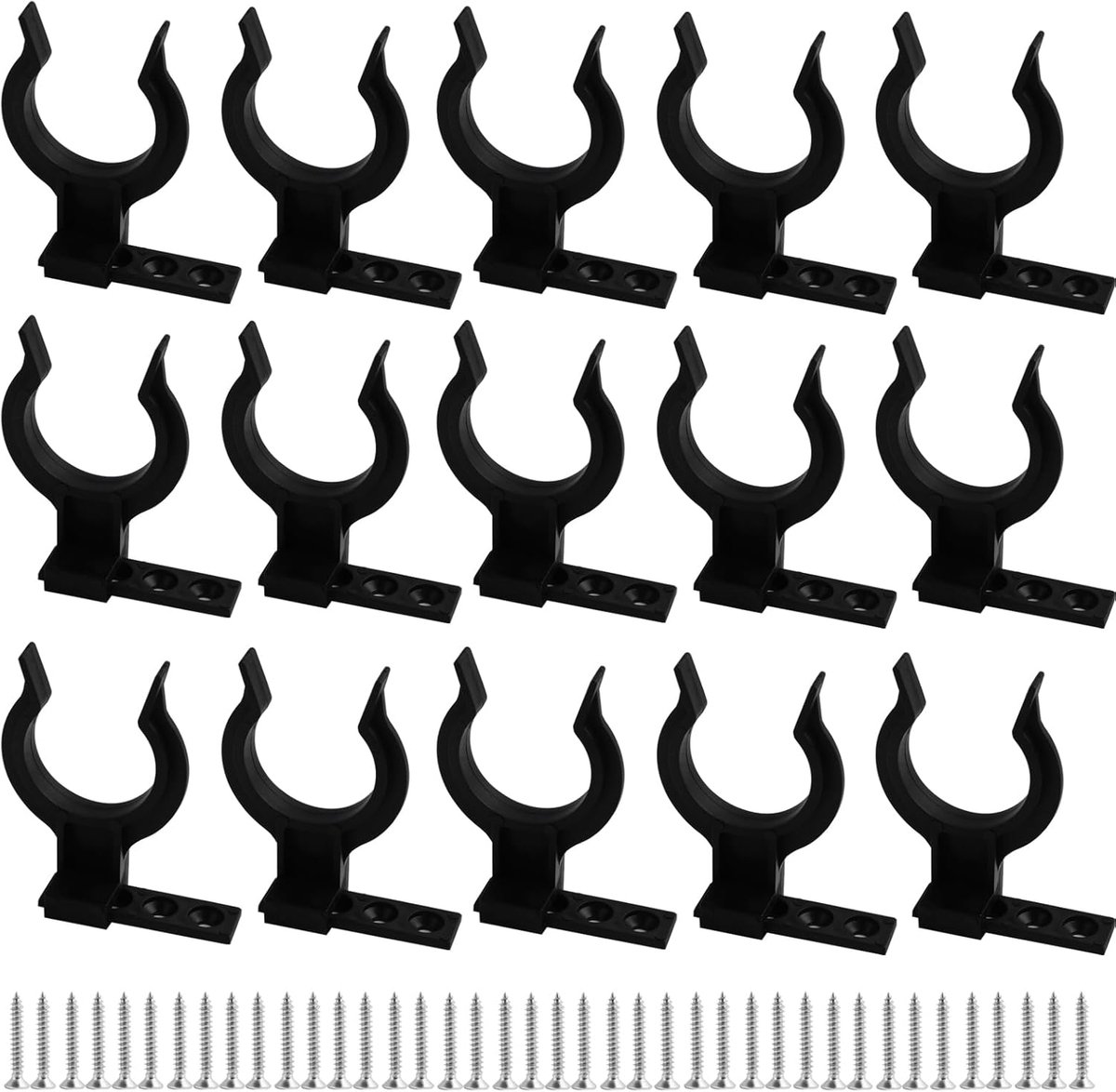 Keukenclip Set - Meubelvoet Bevestiging - Meubels Monteren - Robuuste PP-kunststof - 15 Stuks - Wit