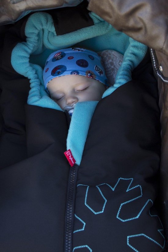 Winter Voetenzak - Baby Buitenzak - Kind Warm Houden - Water- en Winddicht - Universeel Geschikt - Zwart Grijs — afbeelding 2