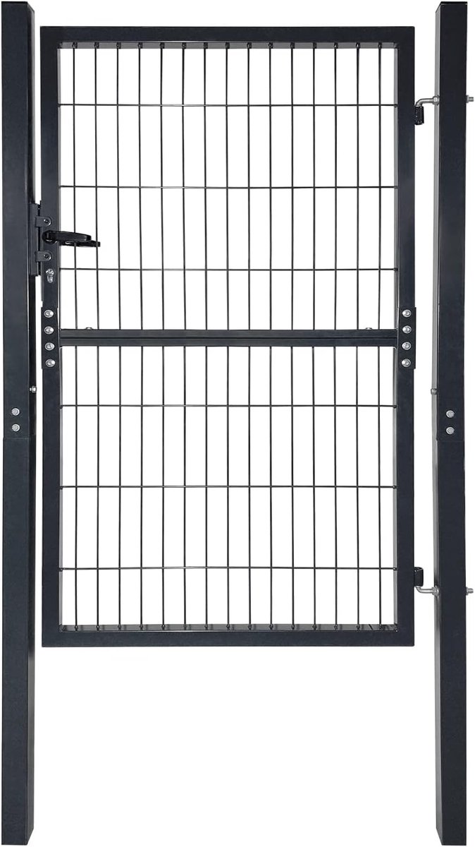Tuinpoort Dubbel - Hekwerk Poort - Perceel Afbakenen - Roestbestendig Ontwerp - 150 x 100 