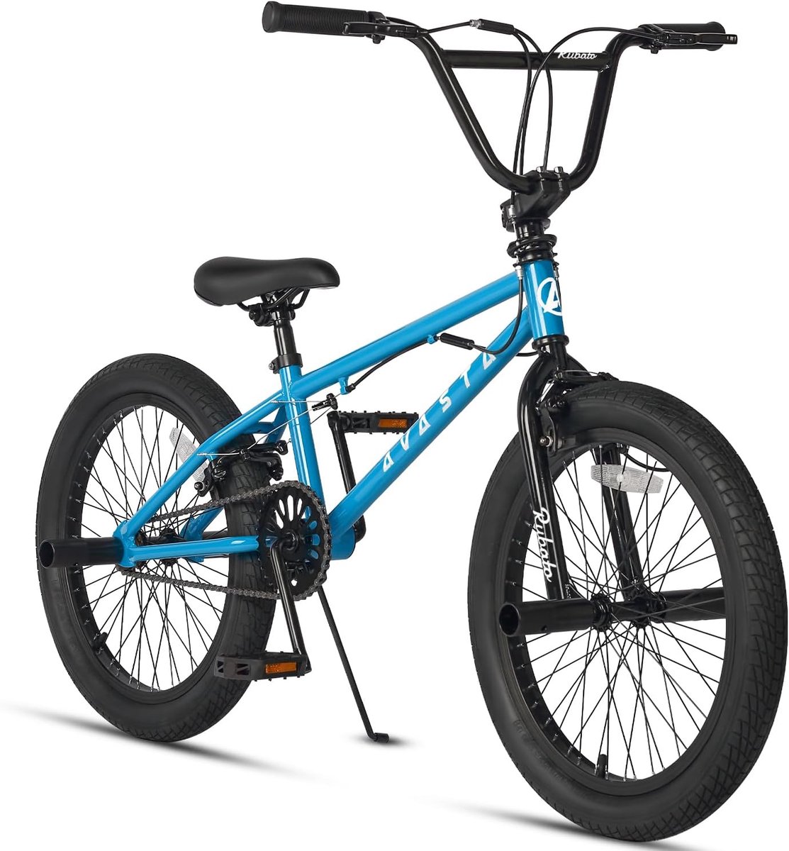 Kinder BMX Fiets - Freestyle Fiets - Beginners BMX - Met Pegs en Gyro - 20 Inch Wielmaat - Blauw