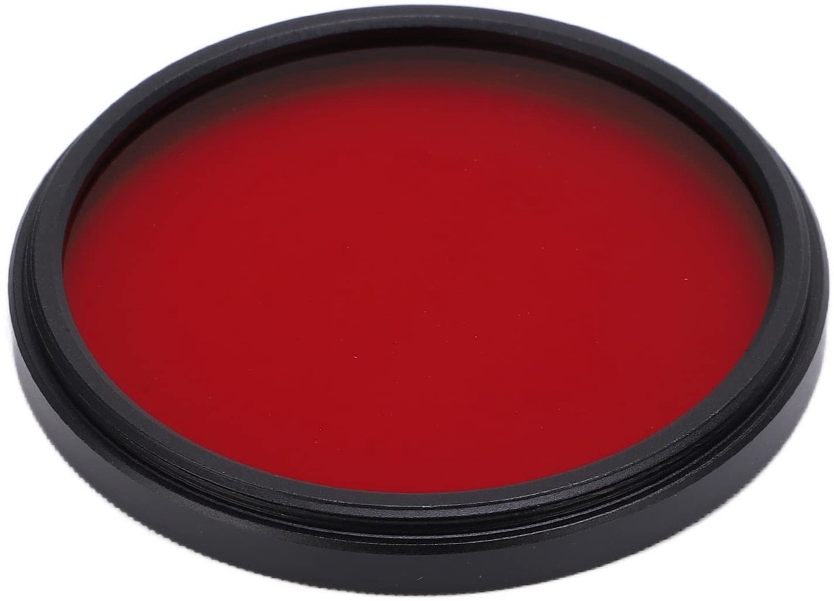 Dailygoods - filter - Rode kleurfilter - Voor levendigere beelden - 58 mm - Verbeter jouw fotografie - Geschikt voor natuur en landschappen