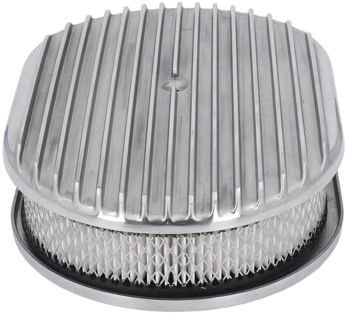 Dailygoods - Luchtfilters voor auto-luchtmotoren - Wasbare luchtfilter - Aluminiumlegering - Ovalen stijl - Vervanging voor Hot Rod - Geschikt voor di...