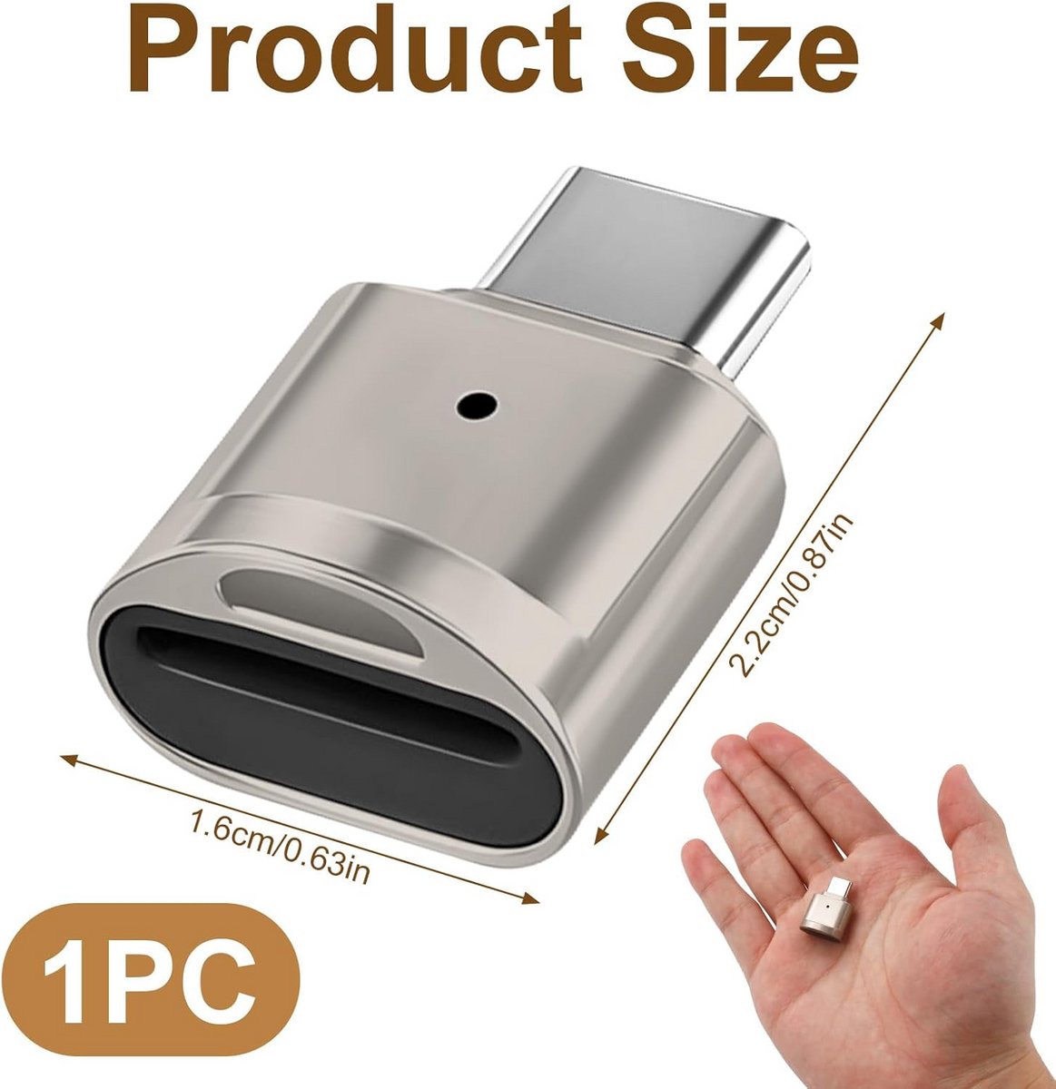 Geheugenkaartlezer - SD USB C - Tot 256GB thumbnail 5