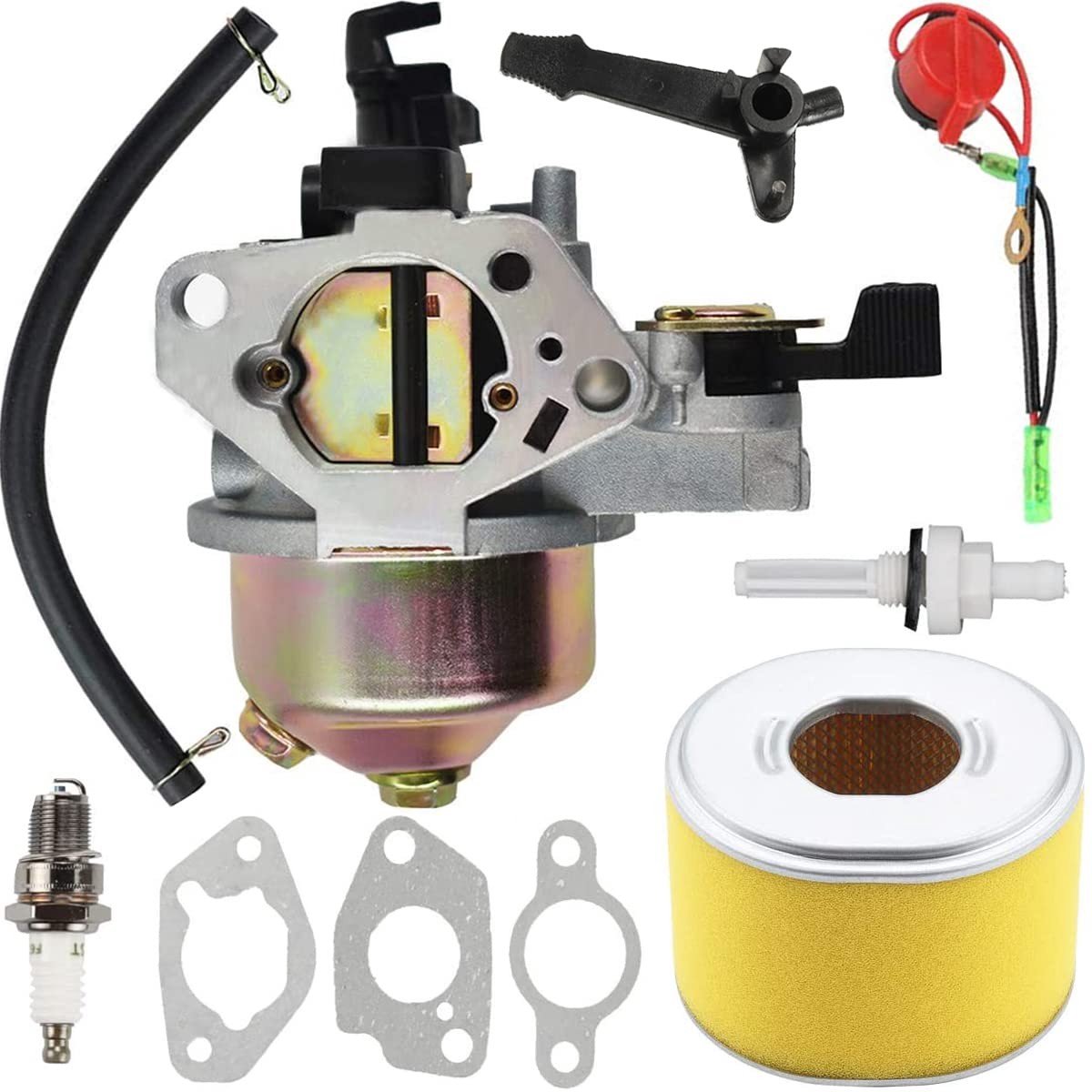 Dailygoods - Carburateur Kit - Honda GX240 GX270 - Vervangingsset - Compleet - 8HP 9HP Motoren - Inclusief Luchtfilter en Afdichtingen