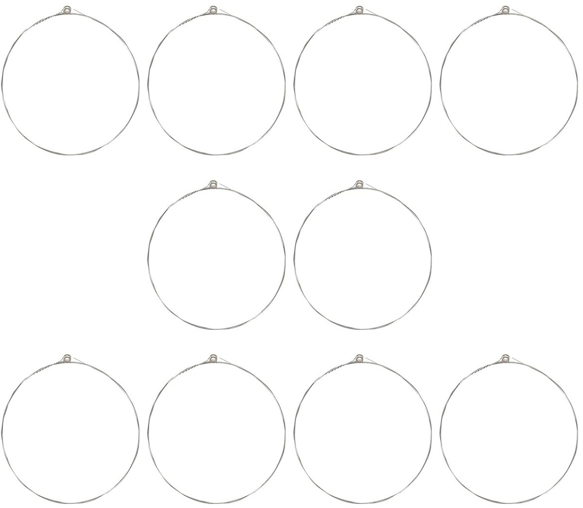 Dailygoods - 10 Stuks Hoge E-gitaarsnaren van Roestvrij Staal