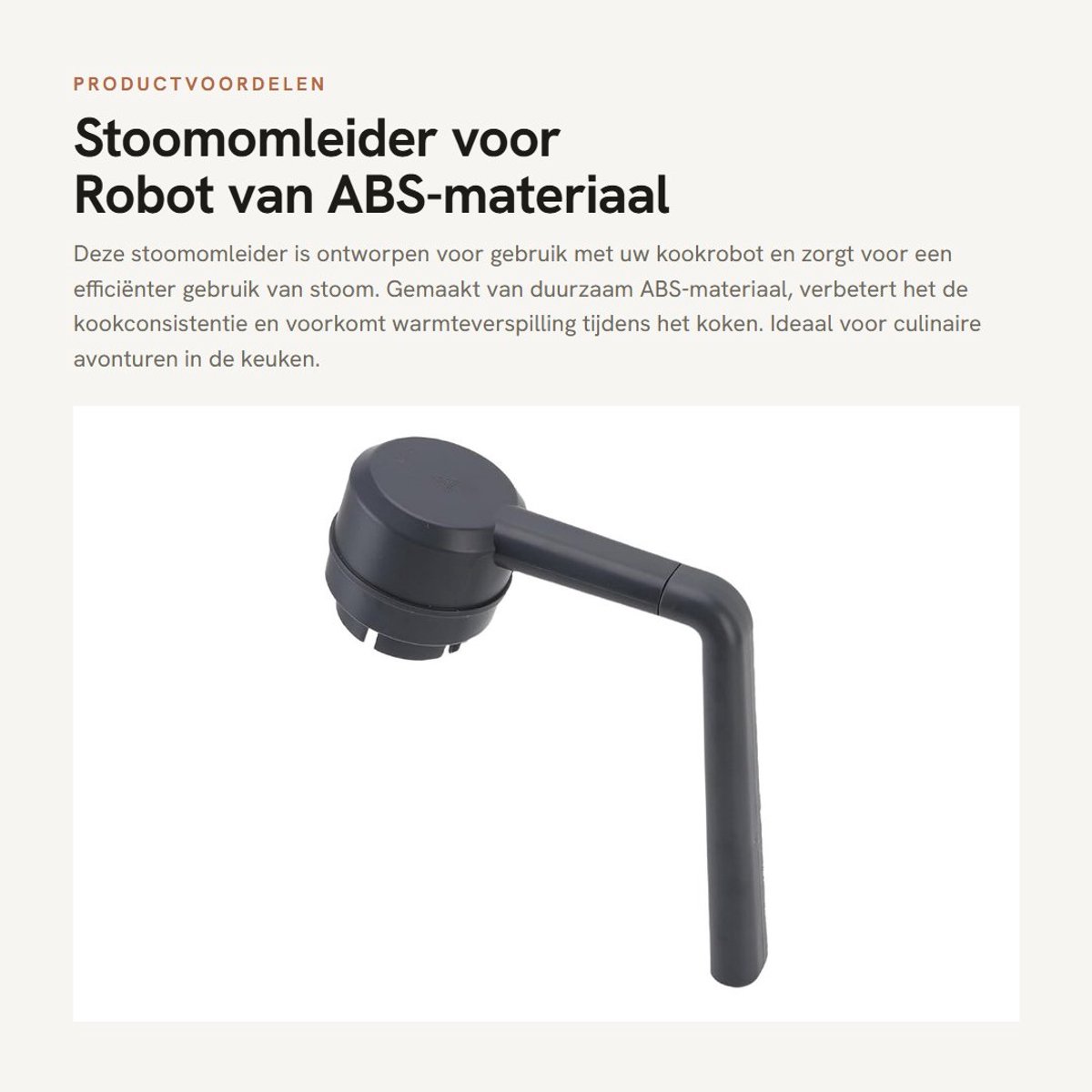 Dailygoods- Stoomomleider Verbeterde Kookconsistentie - Efficiënt Gebruik van Stoom - ABS-Materiaal - Veilig Ontwerp - Voorkomt Warmteverspilling - Nauwkeurige Stoomafgiftetimer - Stoomafleider