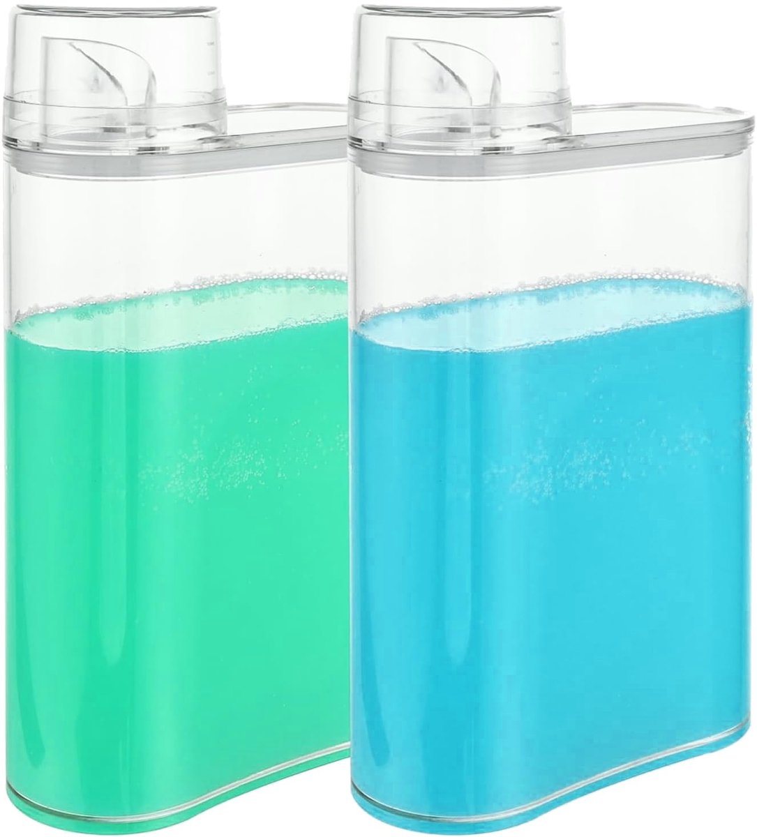 Dailygoods- Waspoederbox 1300 ml - Opbergbox - Wasmiddel Bewaarbox - Plastic Dispenser - Silicone Afsluitring - Herbruikbaar - Opslagbox