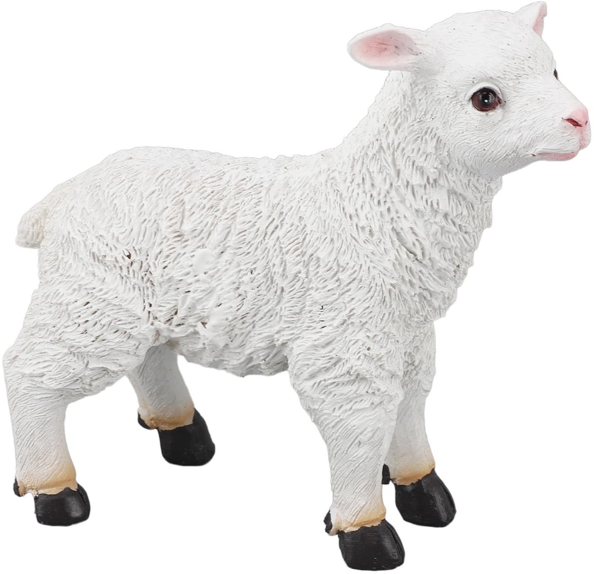Dailygoods - Schapen standbeeld - Hars lam beeldje - Realistisch ontwerp - Tuin ornament - Binnen en Buiten gebruik - Woondecoratie voor tuin en huis