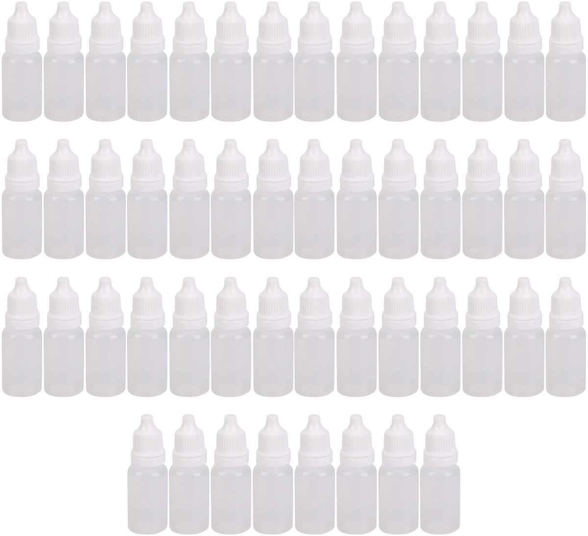 Dailygoods- Druppelfles 10 ml - Druppelflesje met pipet - Leeg Plastic Druppelflesje - Waterdicht - Lekvrij - Handzaam voor Reizen - Druppelflesjes