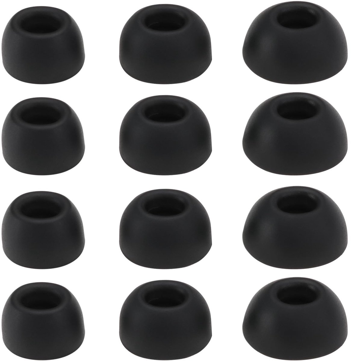 Dailygoods - Siliconen Oordopjes - Comfortabele Pasvorm - Zwart - Geschikt voor Tune Buds - Inclusief S/M/L Maten - Verbeter je Luisterervaring