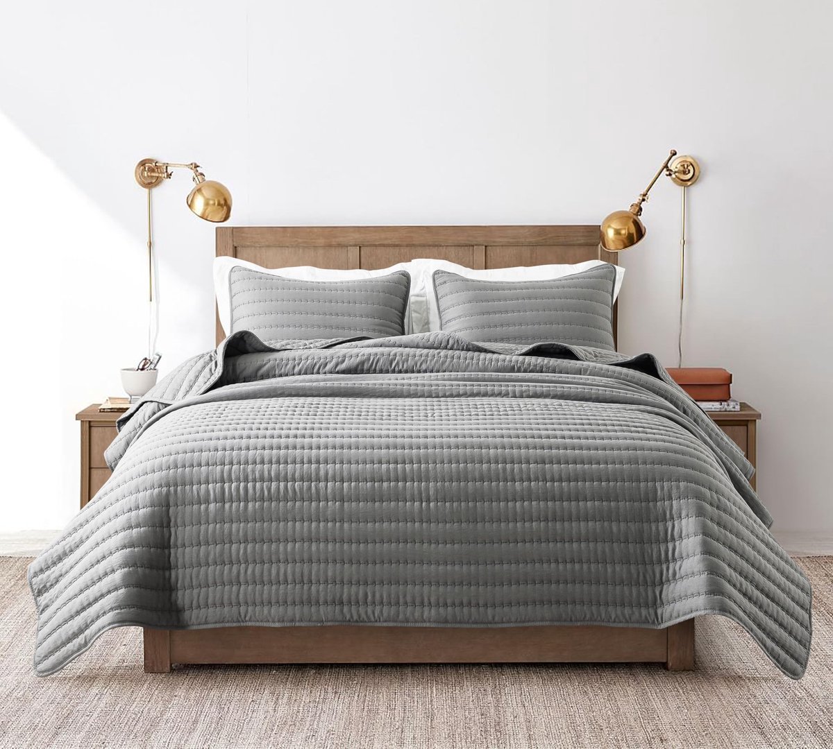 Dailygoods- Zomerdeken 300 x 270 cm - Ultra Zachte Microvezel - Woondeken Plaid - Oeko-Tex Gecontroleerd - Vrij van Schadelijke Stoffen - Stijlvolle Aanvulling