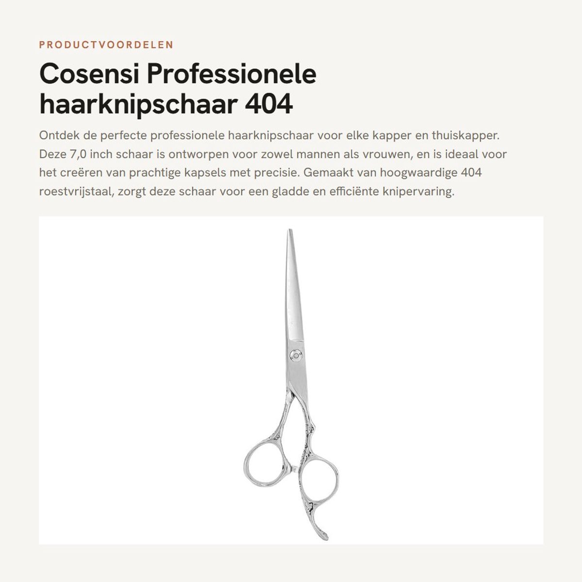 Dailygoods- Haarknipschaar 7,0 inch - Professionele Kappersschaar - Roestvrij Stalen Mes - Geschikt voor Mannen/Vrouwen - Veilig en Gemakkelijk in Gebruik - Vermindert Rommelige Haartjes