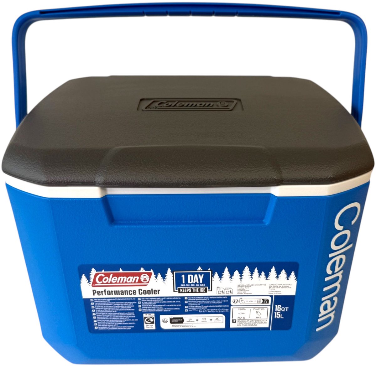 Coleman 16QT Performance Tricolor Koelbox - 15L - Blauw/Grijs