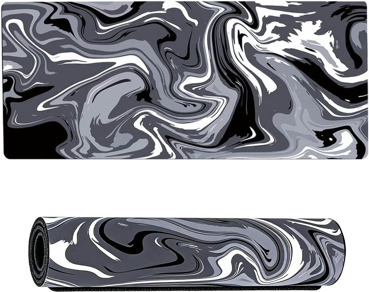 Grote Gaming Mouse Pad XXL 800 x 300 mm, Waterdichte en Antislip Ondergrond, Perfect voor PC en Gaming Setup met Gestikte Randen