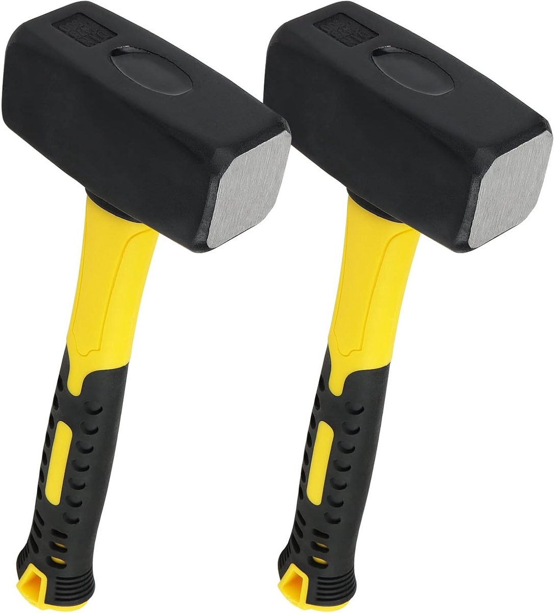Set van 2 Handschoenen en 1500 g Sledgehammer, Hamer met Fiberglass Handvat voor Metselwerk en Bouwprojecten