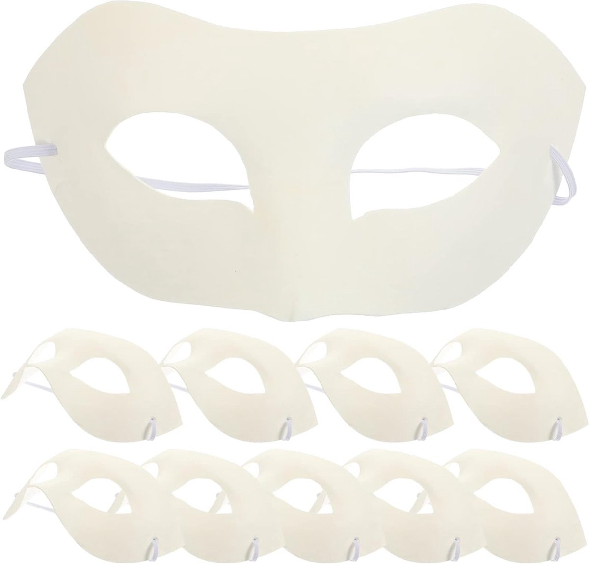 Set van 10 papieren oogmaskers voor DIY, carnaval en feestjes, creatief knutselen voor kinderen
