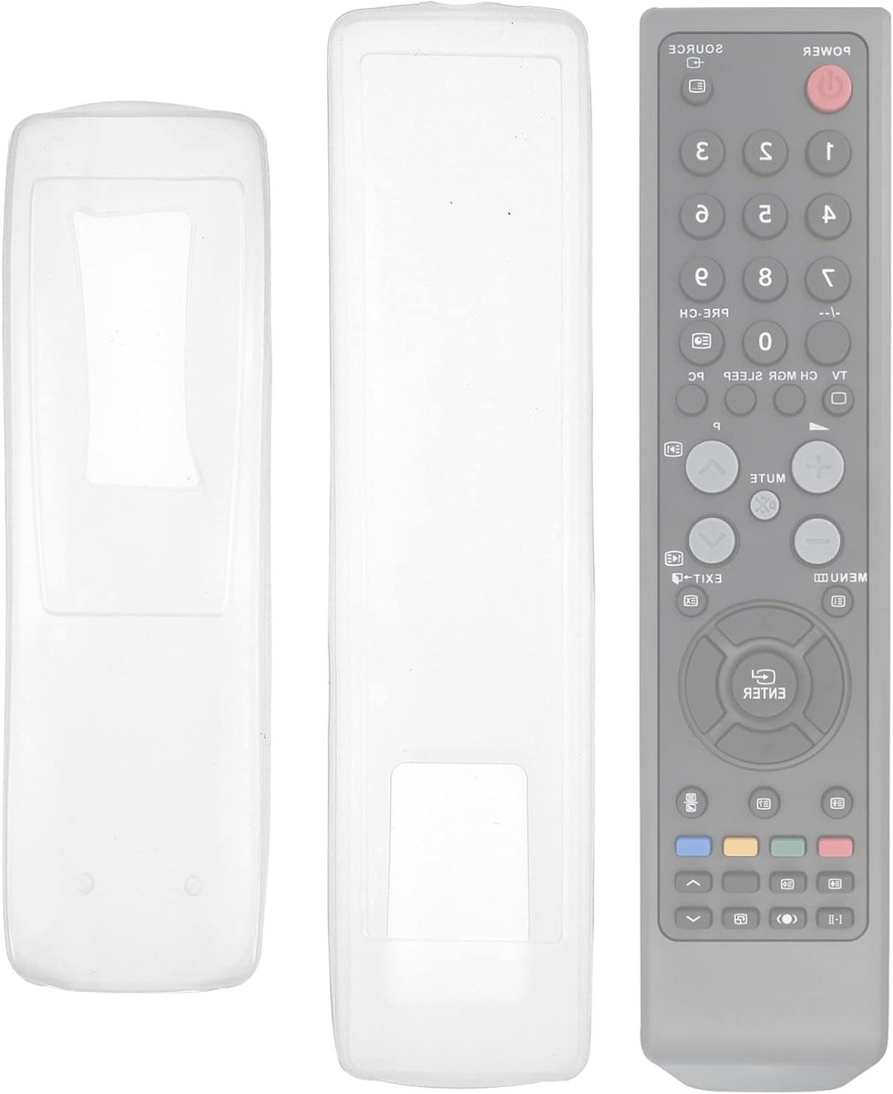 Beschermhoes voor Afstandsbediening - 3 Stuks Transparante Bescherming voor TV en Airconditioning Afstandsbedieningen