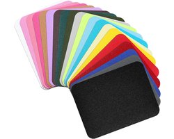 Kleurige Strijkapplicaties voor Kinderen en Volwassenen, 12.5 x 9.5 cm, Herstel van Gaten en Decoratie, 20 Kleuren, Creatieve Modeaccessoires