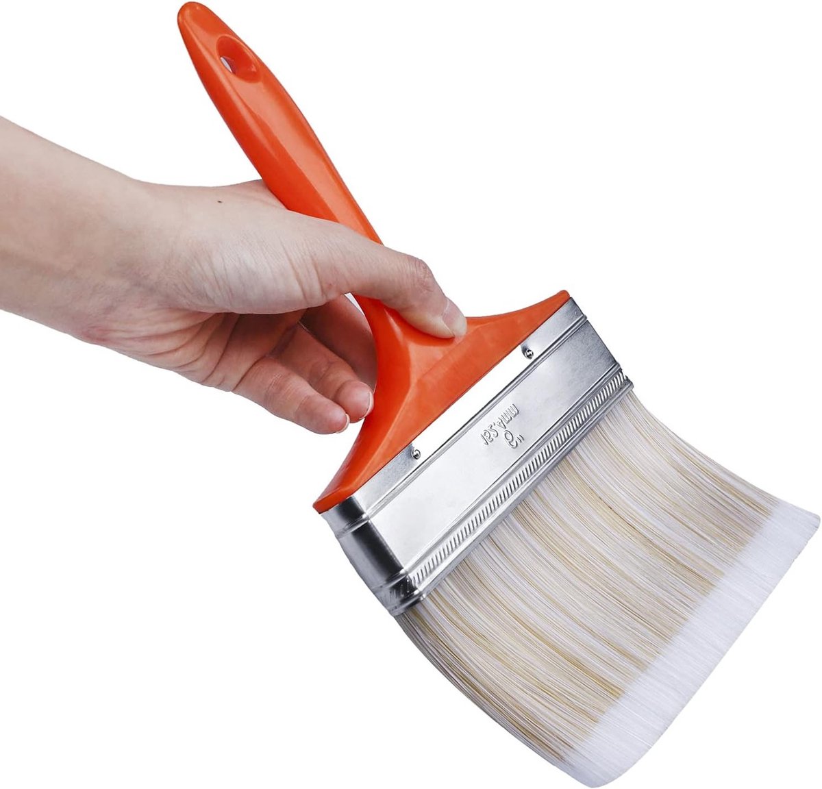 Grote platte kwast 83 x 150 mm voor muur, deur en terras - ideaal voor gesso, vernis en acrylverf