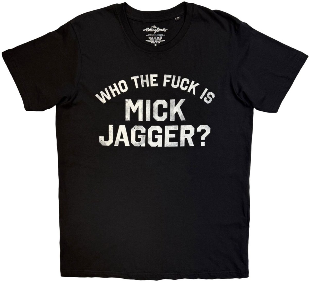 The Rolling Stones - Who the Fuck is Mick Jagger Heren Tshirt - S - Zwart