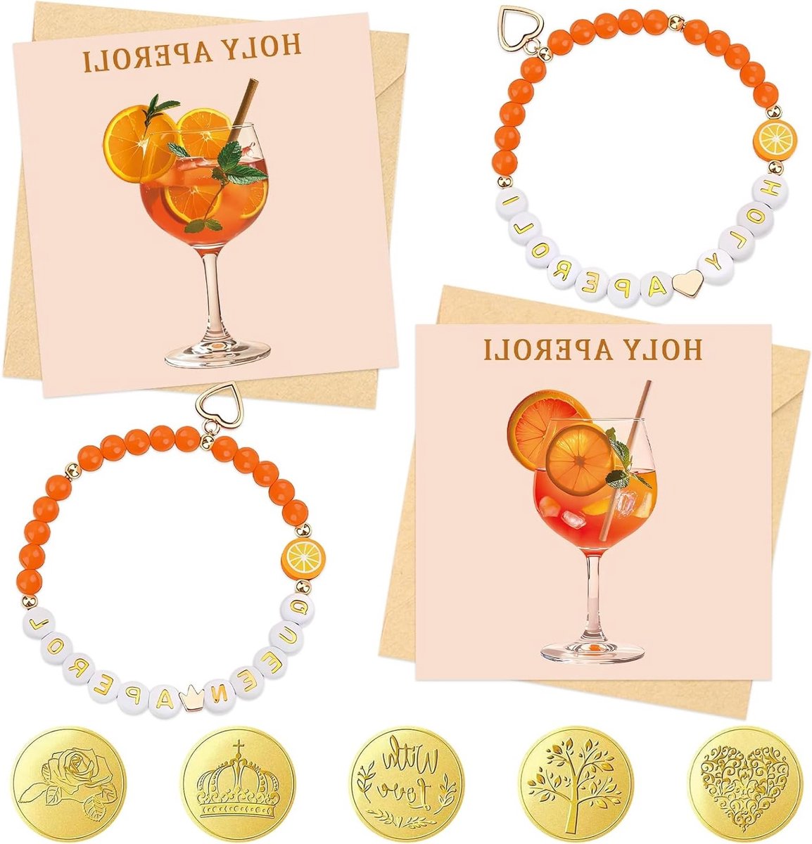 Gifts voor Aperol Liefhebbers: Spritz Cadeaus, Armband, Wenskaart, Postkaart en Decoratie