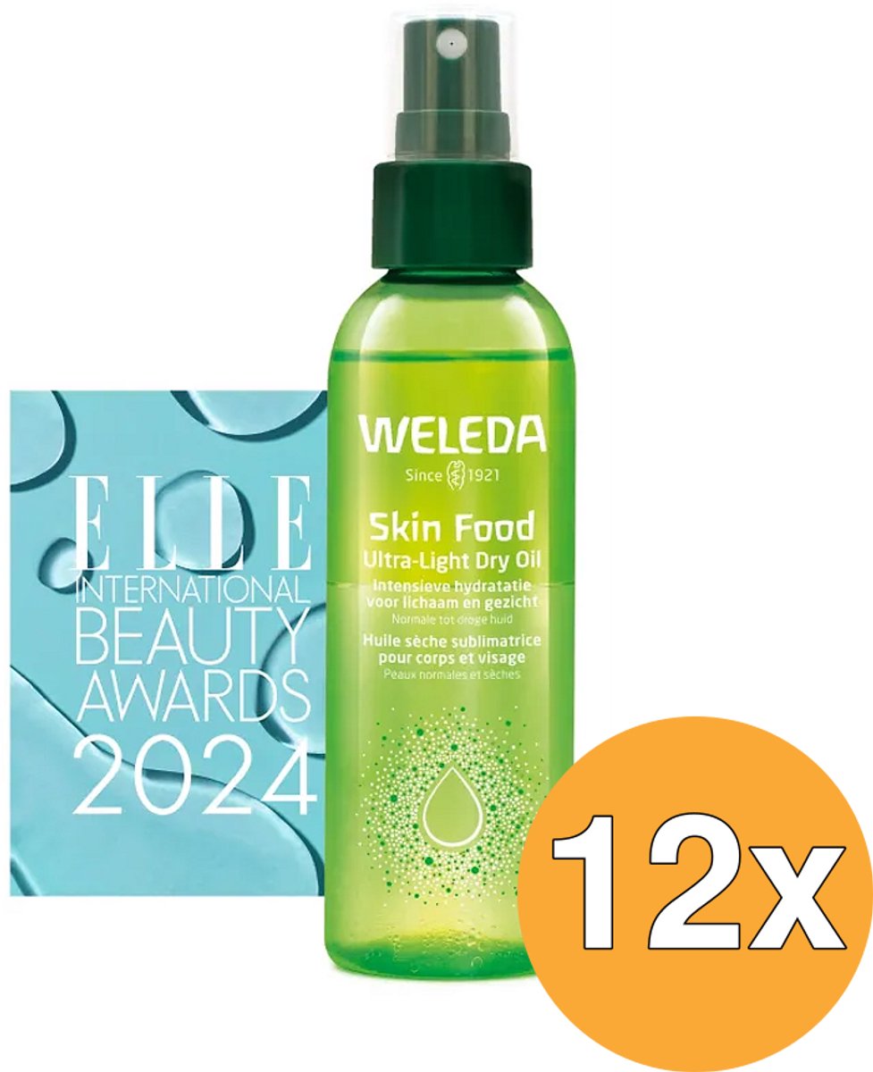 12x WELEDA Skin Food Ultra Light Dry Oil (100 ml)