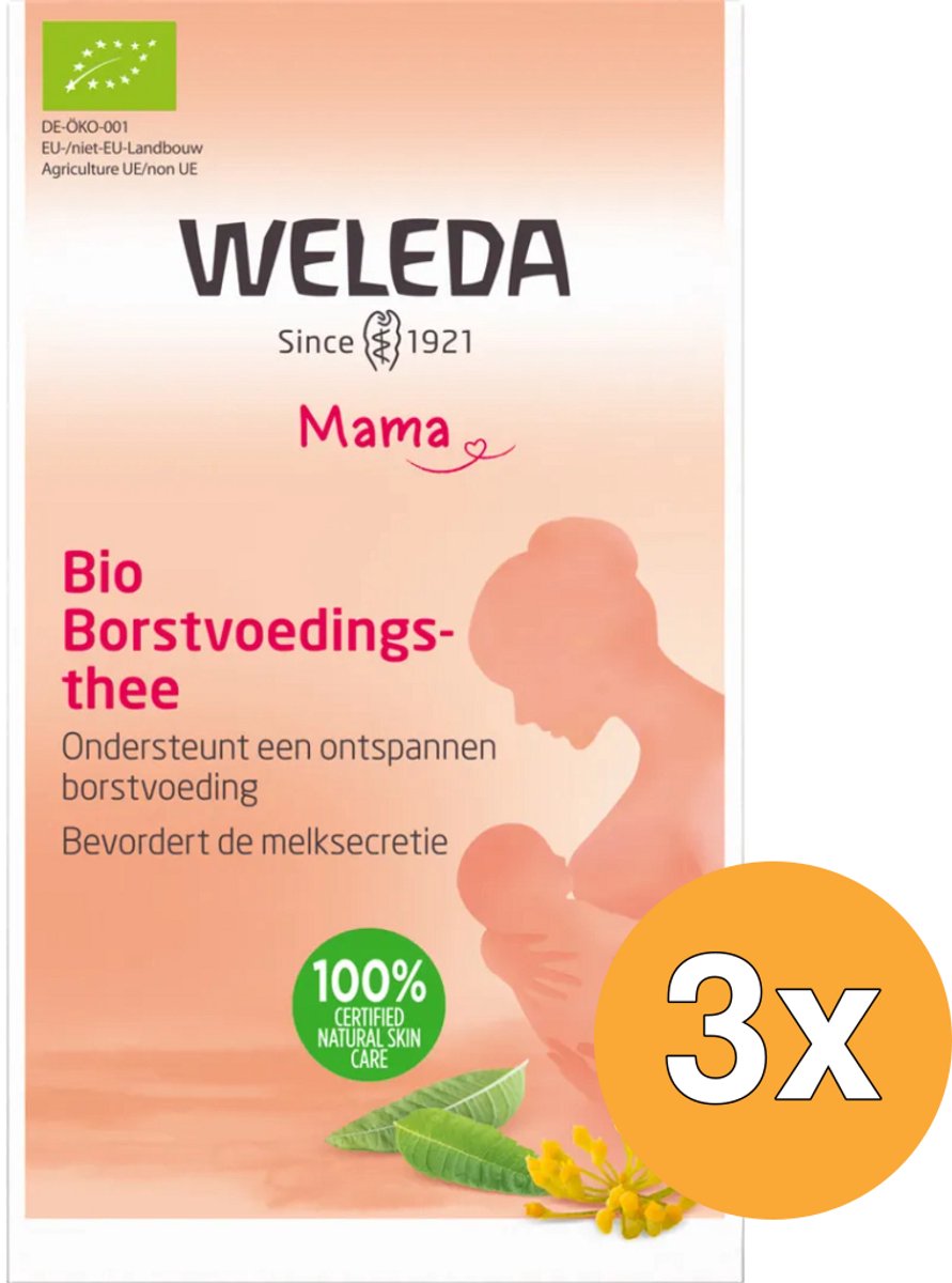 3x Weleda Mama Borstvoedingsthee Bio (40 gr)