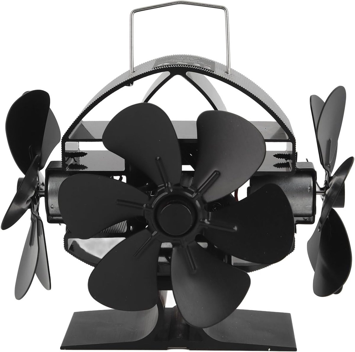 Heat Powered Kachelventilator met 3 Bladen en 270 Graden Blowing Functie voor Houtkachels en Open Haarden met Beschermhoes en Handvat