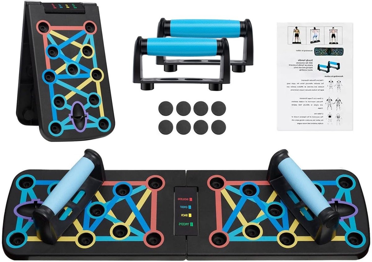 Multifunctioneel Push Up Board met 17 Posities voor Effectieve Krachttraining en Spieropbouw