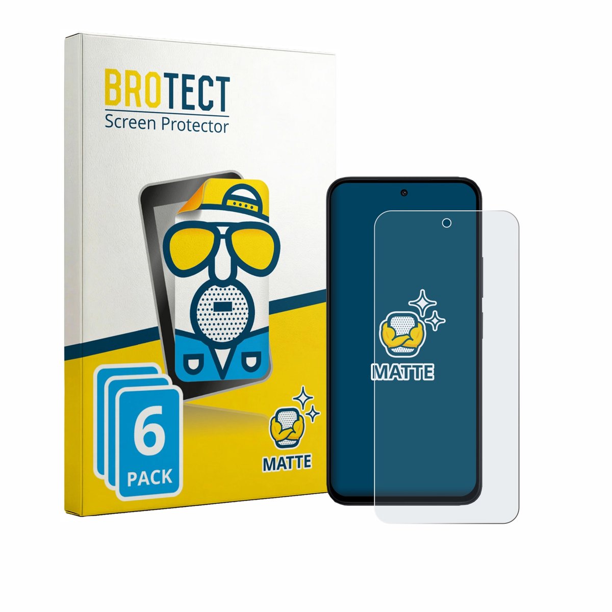 BROTECT - Screenprotector voor Xiaomi Poco M8s - Folie Beschermfolie matte 6 Stuks