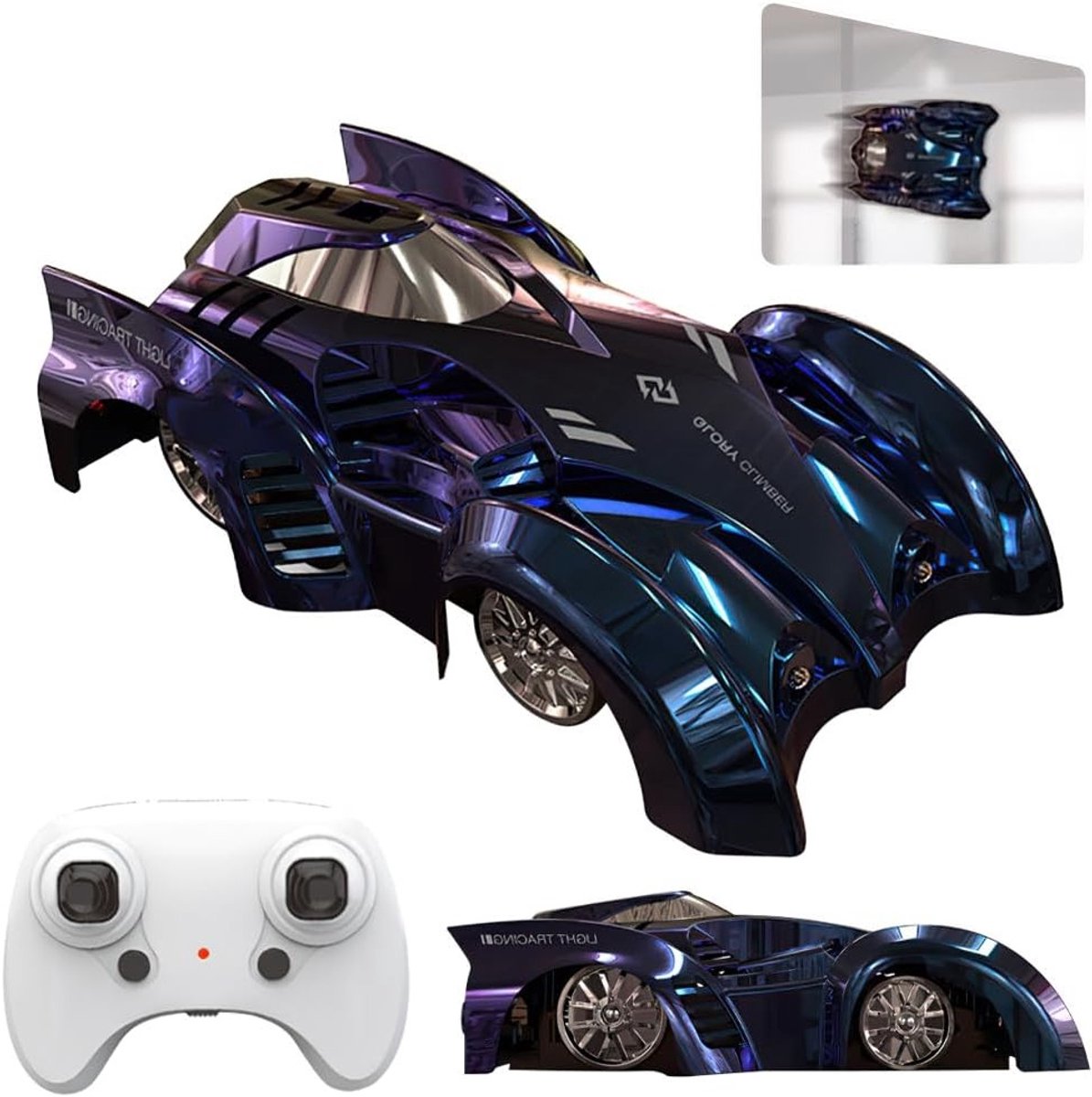 Afstandsbediening Klimvoertuig, 360 Graden Rotatie, Wandklim, Elektrisch, Drift, Coole Verlichting, Speelgoed voor Kinderen en Avontuurlijke Spellen