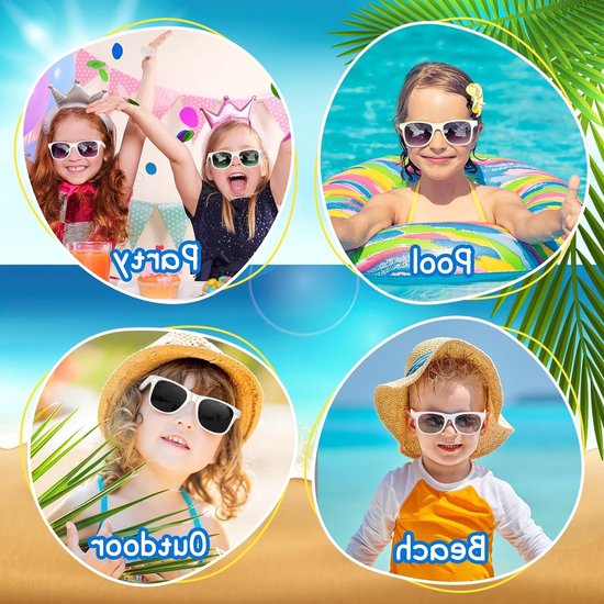 Zonnebril voor kinderen voor verjaardagsfeestjes en zomerse stranddagen, perfect voor cadeauzakjes van Merkloos — afbeelding 2