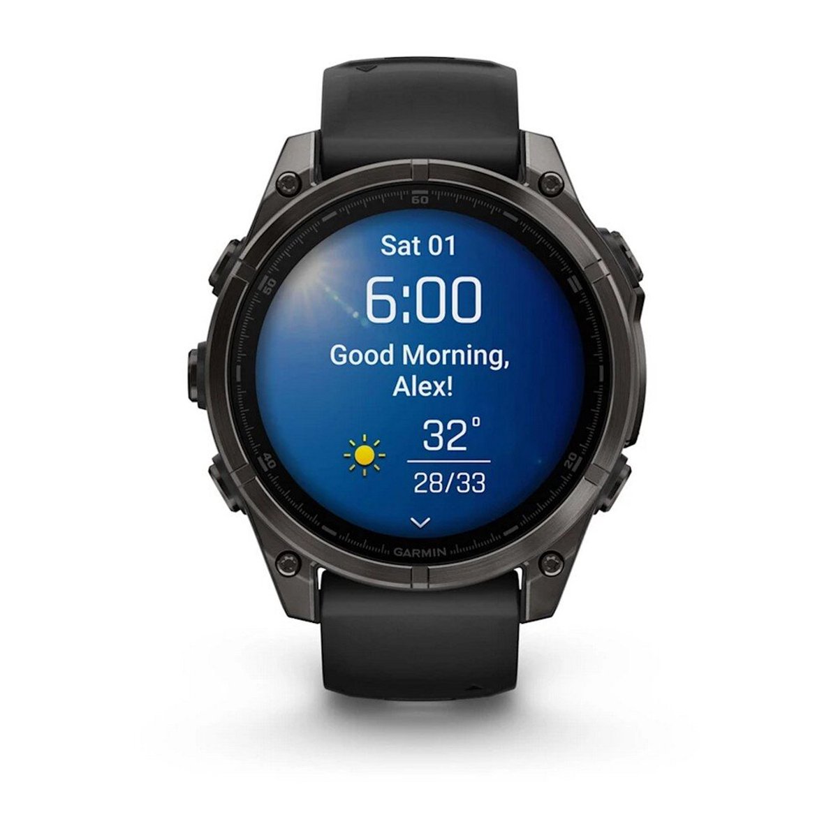 Garmin 010-02904-21 Fenix 8 - 47 mm AMOLED Titanium Smartwatch