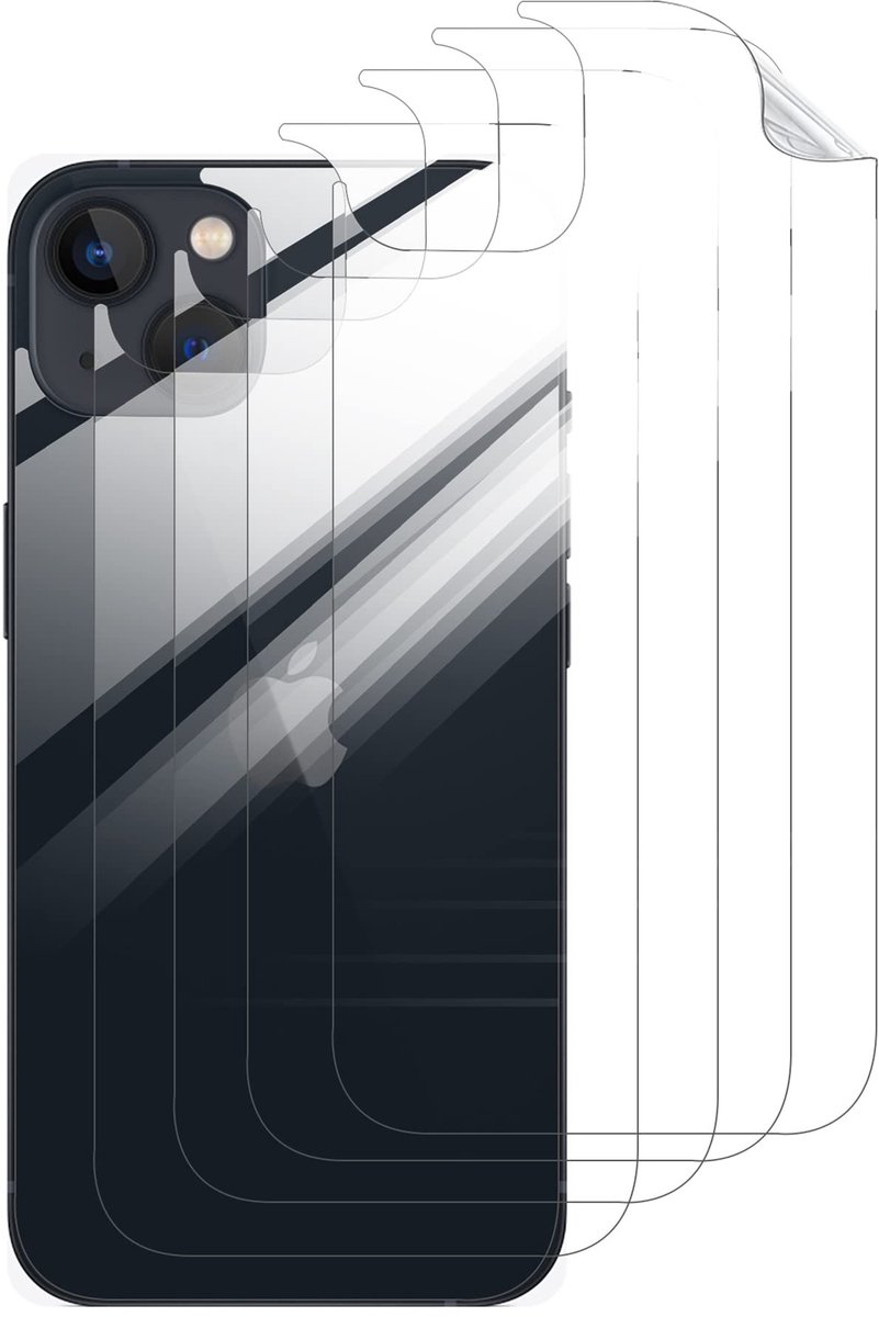 Allecto - Rugbeschermer - iPhone 14 - Hoge transparantie - Transparant - Krasbestendig - Zachte TPU - Geschikt voor iPhone 14 - 4-pack