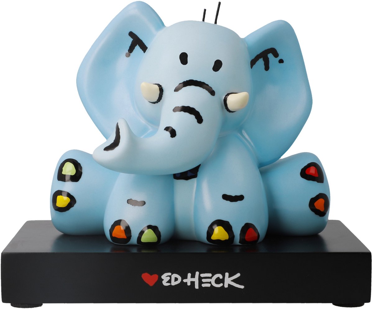 Goebel Ed Heck | Decoratief beeld Elephant in the Room | Porselein - olifant - 17cm
