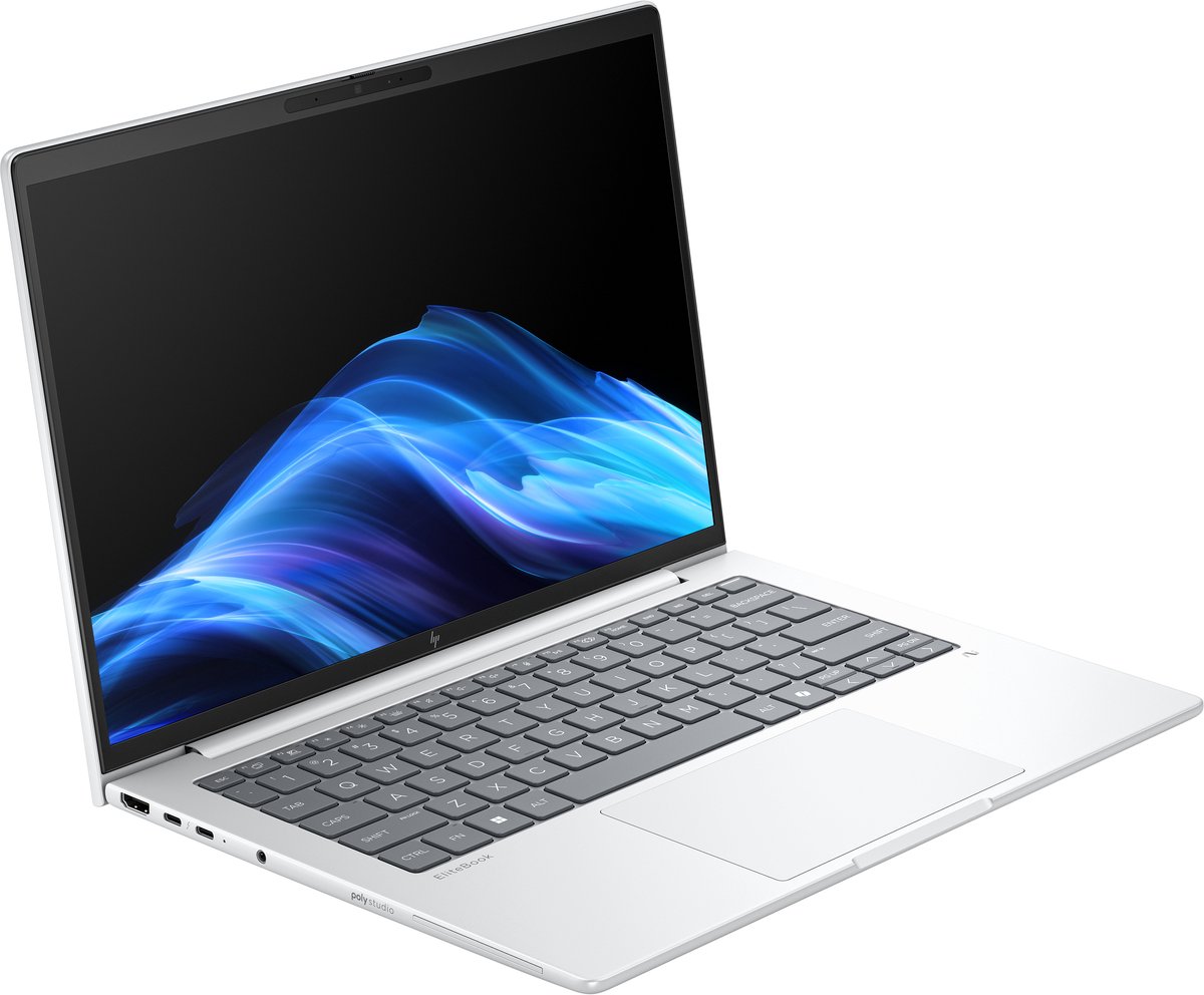 HP EliteBook 8 G1i AI Intel Core Ultra 7 255U Laptop 35,6 cm (14") WUXGA 32 GB DDR5-SDRAM 1 TB SSD Wi-Fi 6E (802.11ax) Windows 11 Pro AI PC Zilver