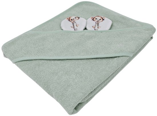 Bamboo bath cover GARDENER BEAR/MINT van Merkloos — afbeelding 5