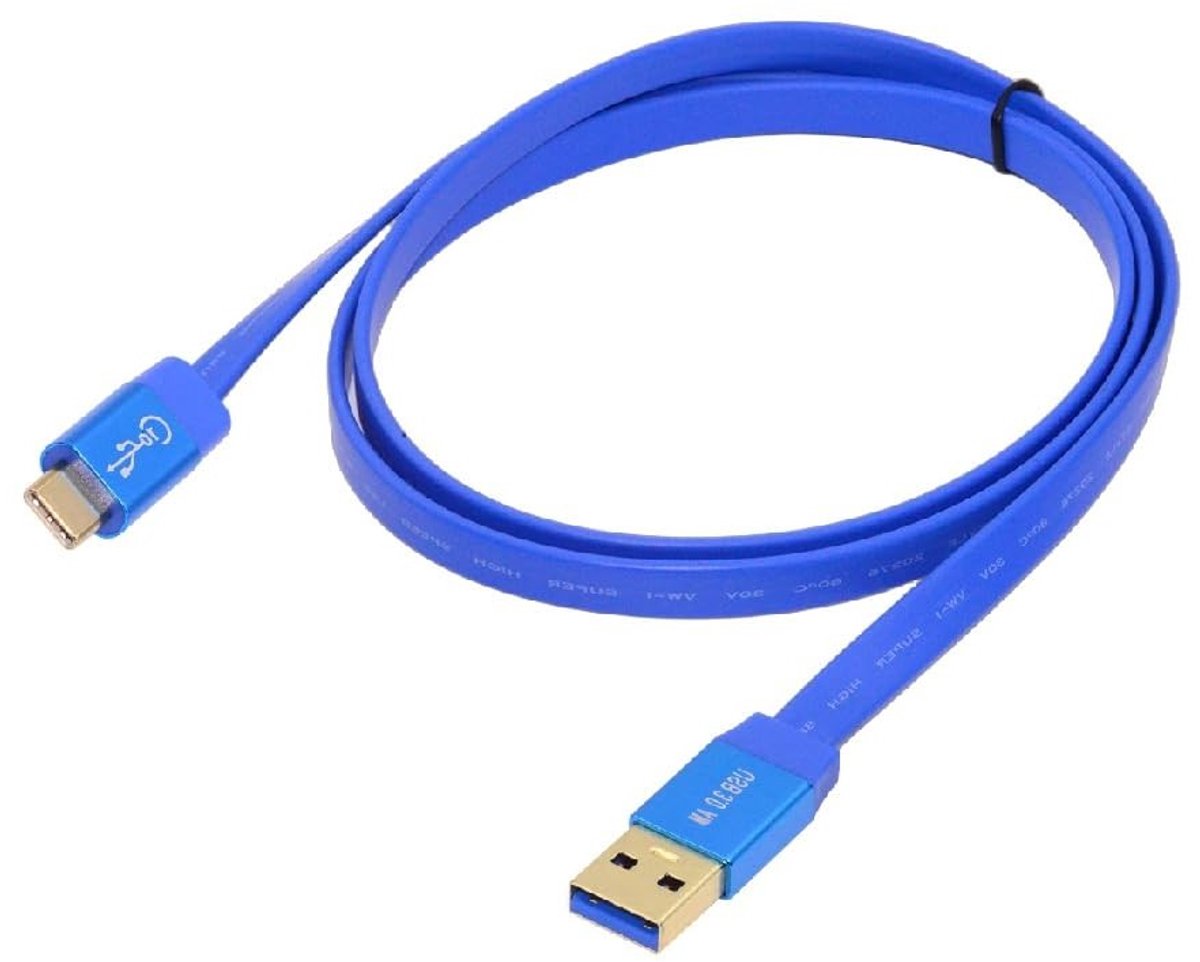 Image of 10Gbps USB 3.0 Ultra Flat Slim Type-A naar Type-C Datakabel 200CM voor SSD, Camera en Laptop
