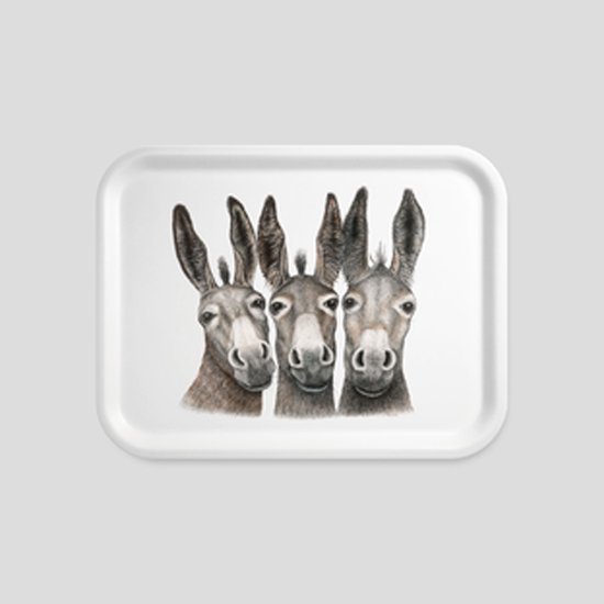 Foto: Charlotte nicolin dienblad klein amigos basis ezel gelamineerd beukenhout 20 x 27 cm trsm8732