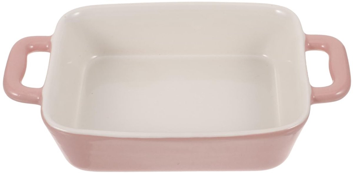 Allecto - Keramische ovenschaal - Kleine bakpan - Geschikt voor lasagne en ovenschotels - Roze - Carbon staal - Gezond en veelzijdig - Perfect voor...