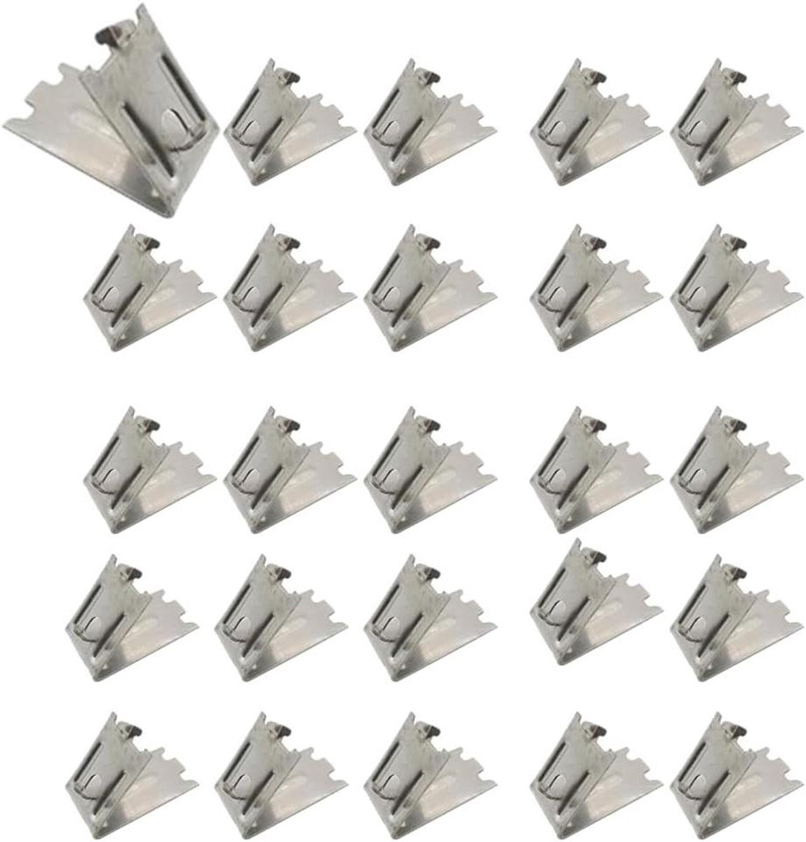 Koelkastrek, clip, 25 stuks, plankdragers, koelkastdragers, rek, plankclips, reserveplankclips voor commerciële koelkast