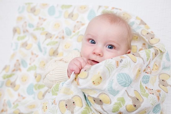 Mousseline Doeken - Wikkeldoeken Baby - Baby Verzorgen - Wordt zachter bij gebruik - Eén Maat - Jungle — afbeelding 2