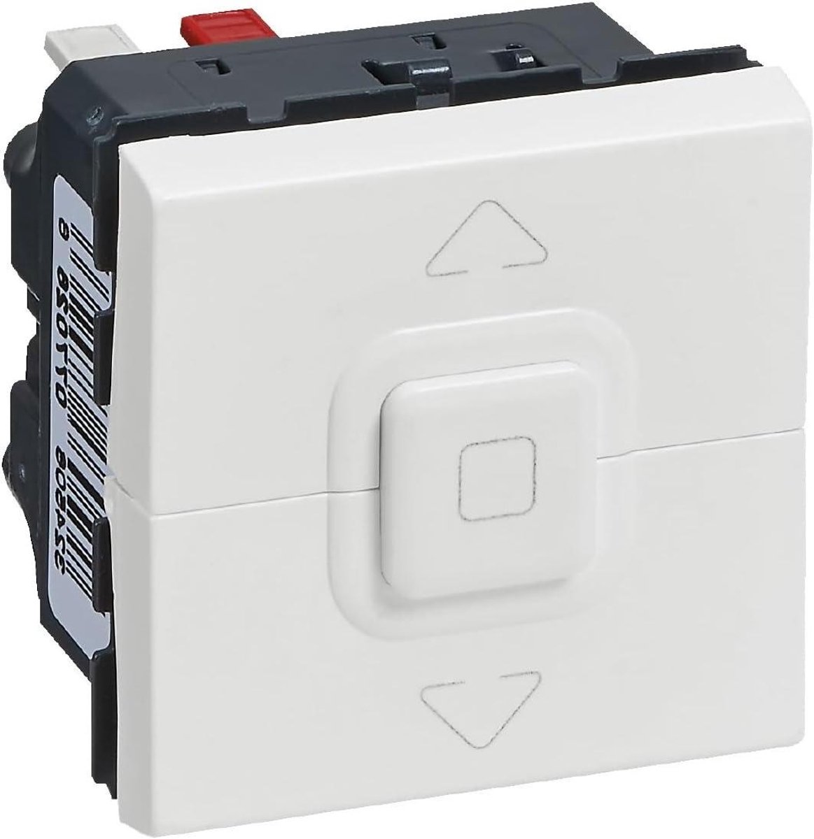 Centrale Besturingsknop - Rolluik Bediening - Gecentraliseerd Bediening - Inbouw Met Behuizing - 2 Modules - Wit