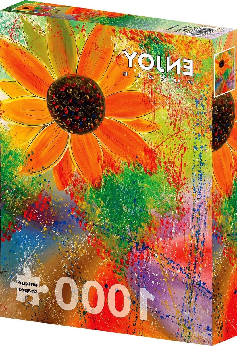Legpuzzel Sunflower - Puzzel 1000 stukjes - Ontspanning thuis - Hoge kwaliteit karton - 68 x 48 cm - Kleurrijk