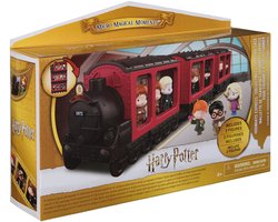 Wizarding World Harry Potter, Micro Magical Moments Hogwarts Express-draagkoffer voor verzamelfiguren met 3 figuren