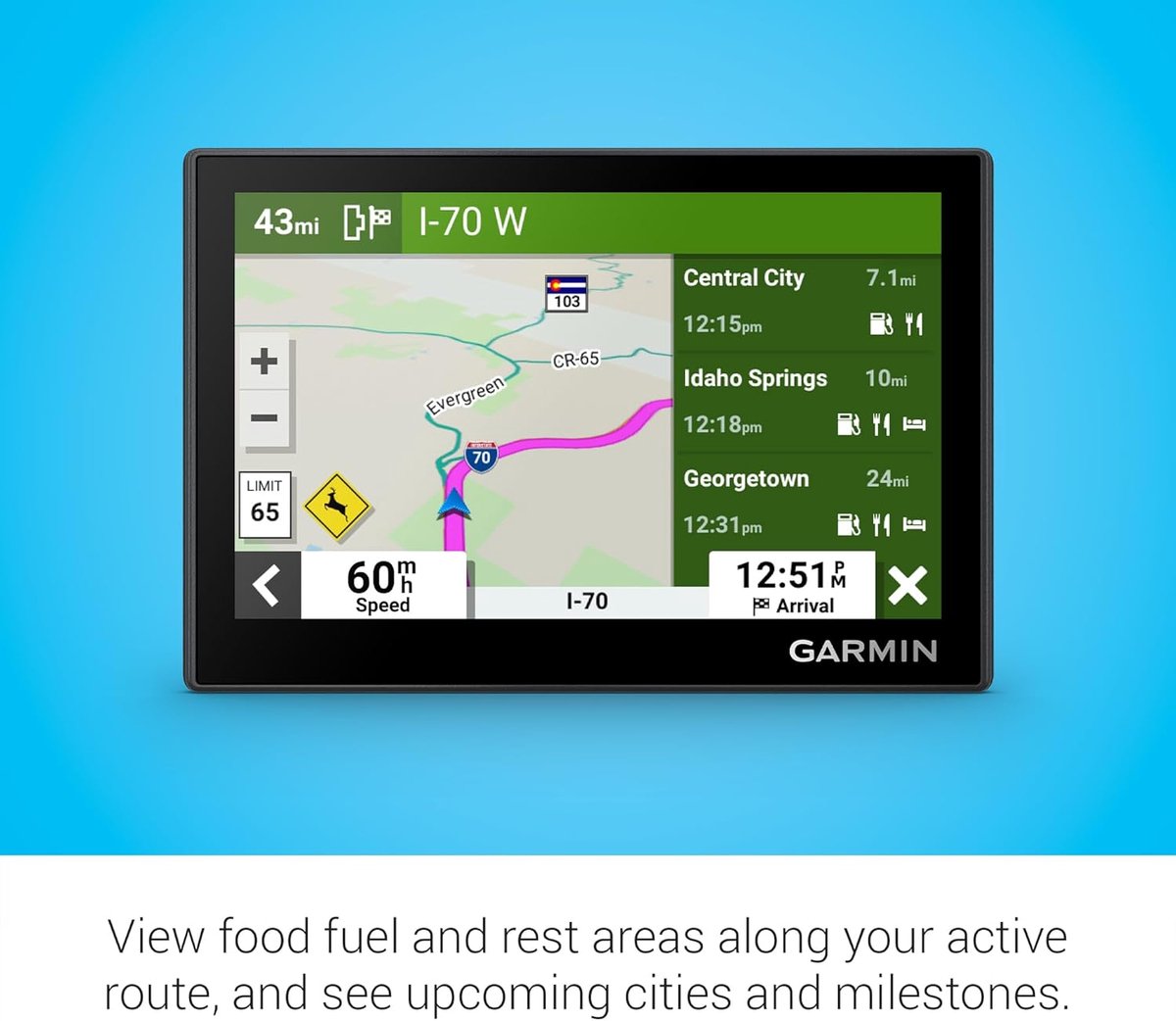 Garmin Drive 53 (USB-C), GPS Navigatie, 5" Display, EU Kaarten, Driver Alerts, TripAdvisor functie, Milieuzone assistentie, Live verkeer & Weer via de Garmin Drive app, USB-C thumbnail 4