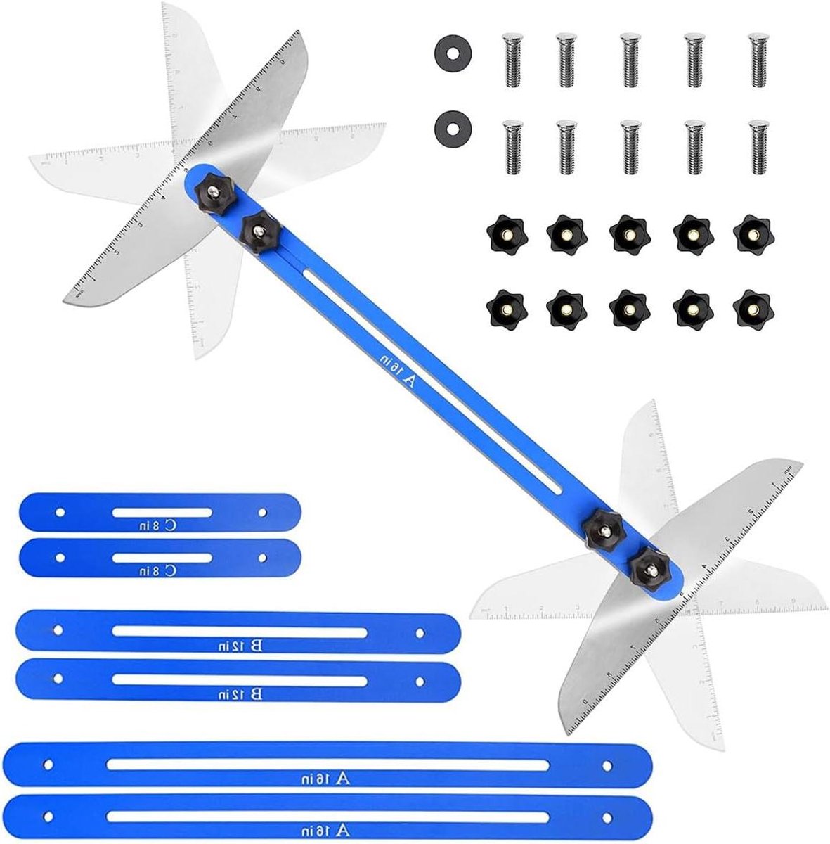 Traptreden Gauge Template Tool (blauw)